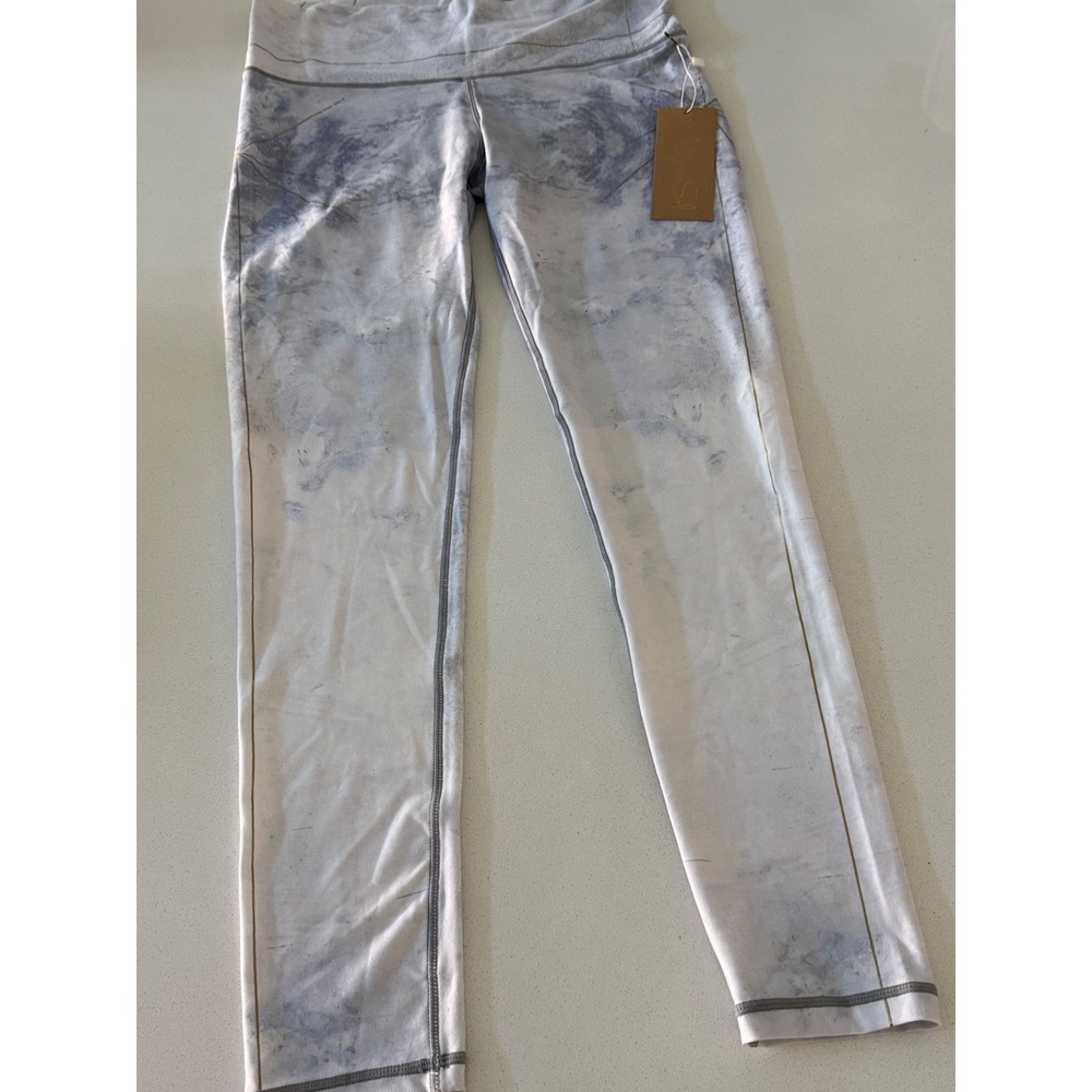Niyama Sol Barefoot Leggings XL Icy Hot Purple Marble Gold Geometric New $92